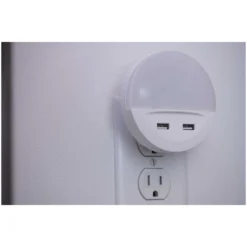 Ledvance LED-Steckdosenlicht Nachtlicht Lunetta USB Warmweiss Handyablage Tag-Na -Lampen & Leuchten affär 216005 7