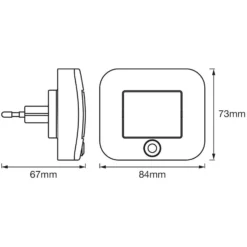 Ledvance LED-Steckdosenlicht Nachtlicht Lunetta Hall Sensor Warmweiss Bewegungss -Lampen & Leuchten affär 216006 8