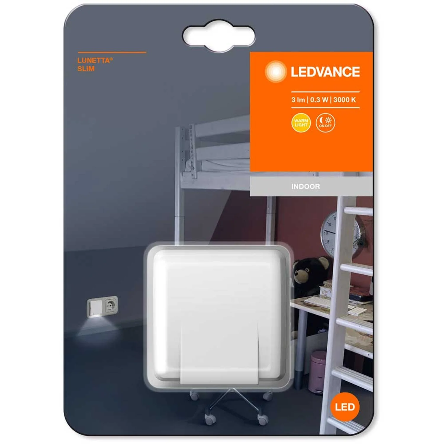 Ledvance LED-Steckdosenlicht Nachtlicht Lunetta Slim Warmweiss Tag-Nacht-Sensor 7 Ledvance LED-Steckdosenlicht Nachtlicht Lunetta Slim Warmweiss Tag-Nacht-Sensor – Bild 7