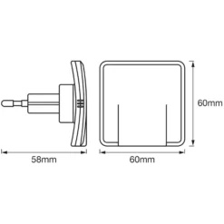 Ledvance LED-Steckdosenlicht Nachtlicht Lunetta Slim Warmweiss Tag-Nacht-Sensor 19 Ledvance LED-Steckdosenlicht Nachtlicht Lunetta Slim Warmweiss Tag-Nacht-Sensor -Lampen & Leuchten affär 216007 6