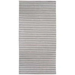 Teppich Missouri Gestreift Silber-Dunkelgrün 60 X 120 Cm