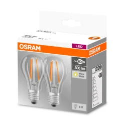 Osram LED-Leuchtmittel Base Glühlampenform Filament E27 Warmweiss 60 W / 806 Lm -Lampen & Leuchten affär 221177 4