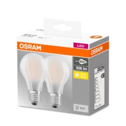 Osram LED-Leuchtmittel Base Glühlampenform Filament Matt E27 Warmweiss 60 W / 80 -Lampen & Leuchten affär 221180 5