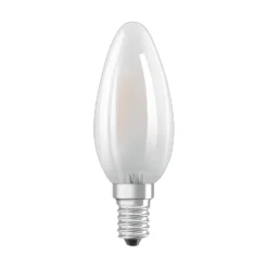 Osram LED-Leuchtmittel Base Kerzenform Filament Matt E14 Warmweiss 40 W / 470 Lm