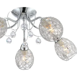 Globo Deckenleuchte Kordula Chrom Ø 54 Cm / Höhe 22 Cm