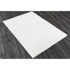 Andiamo Teppich Lambskin Kunstfell Weiss 80 X 150 Cm