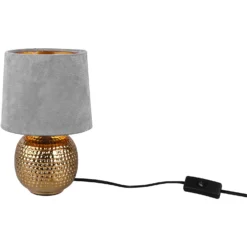 Reality Tischleuchte Sophia Gold / Grau (HxBxT) 26 X 16 X 26 Cm -Lampen & Leuchten affär 242323 2