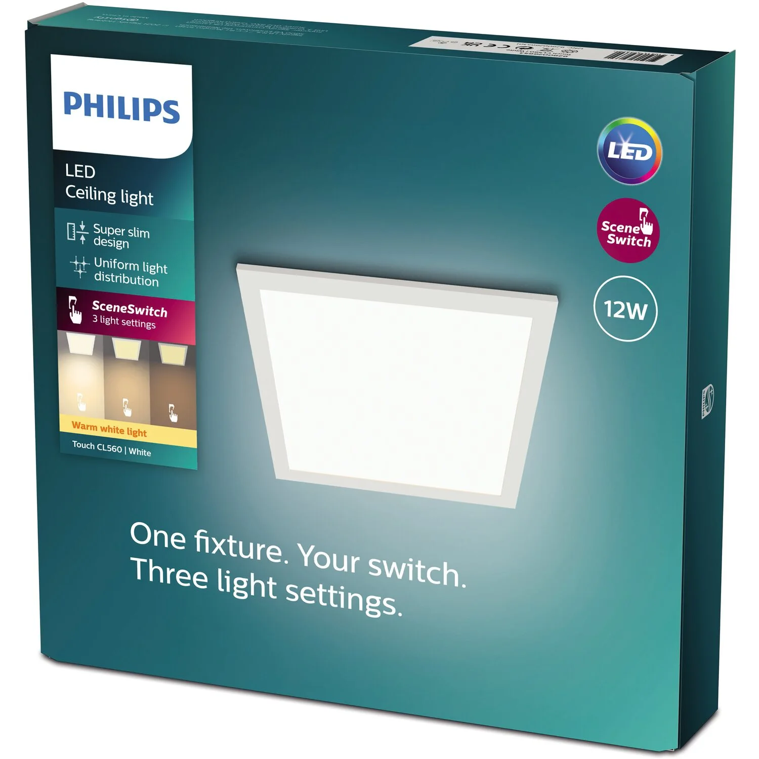 Philips LED-Deckenleuchte Touch SceneSwitch Quadratisch Weiss 12 W / 2'700 K 3 Philips LED-Deckenleuchte Touch SceneSwitch Quadratisch Weiss 12 W / 2'700 K – Bild 3