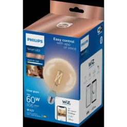Philips Smart-LED Globe G125 Filament Klar Dimmbar E27 / 60 W / 806 Lm -Lampen & Leuchten affär 248403 3