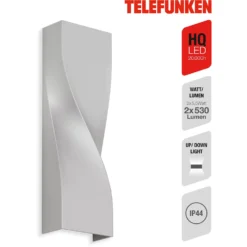 Telefunken LED-Aussenleuchte Brügge Silber 5,5 W 9 Telefunken LED-Aussenleuchte Brügge Silber 5,5 W -Lampen & Leuchten affär 248553 2