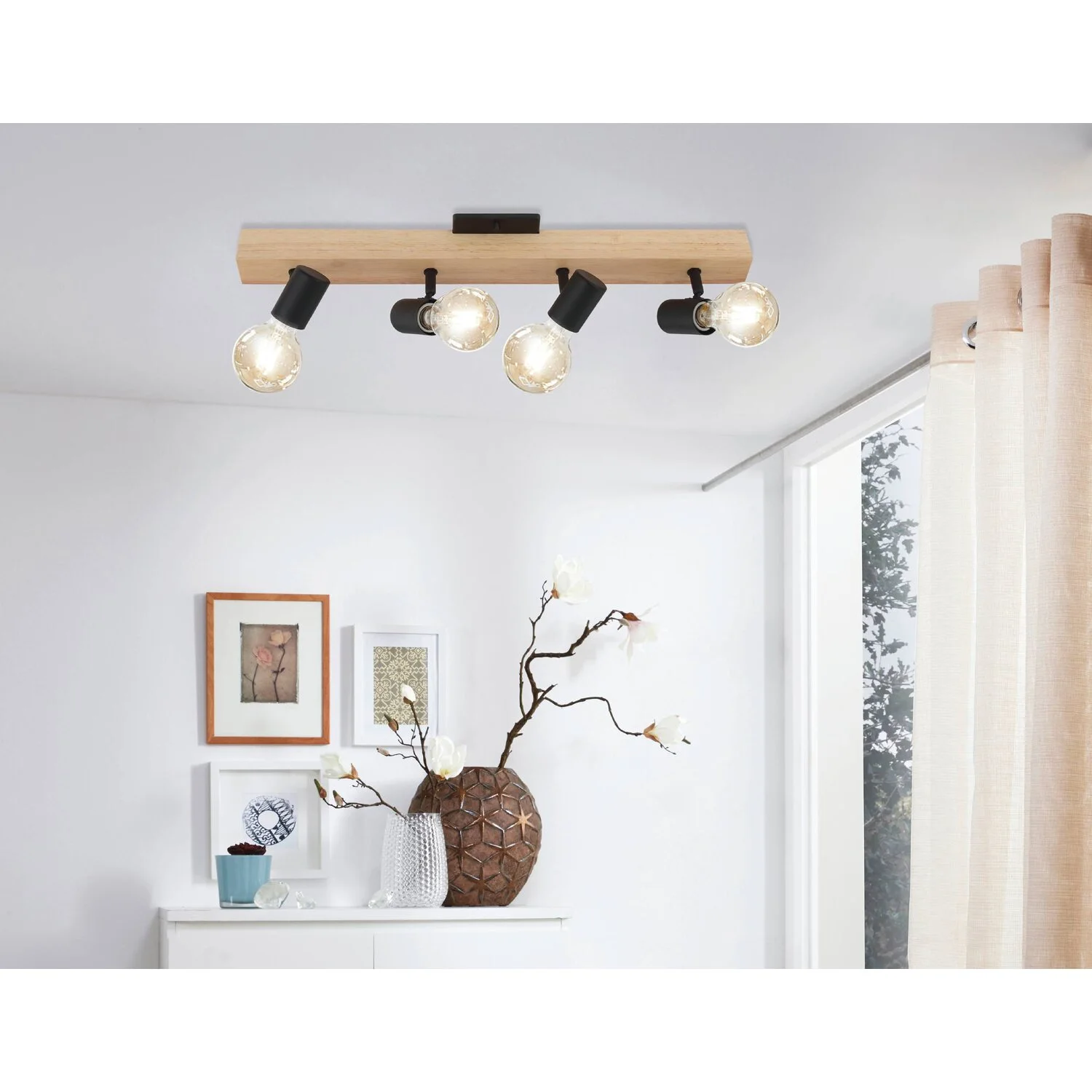 Eglo Spot Townshend 3 / 4 X E27 Braun-Schwarz 2 Eglo Spot Townshend 3 / 4 X E27 Braun-Schwarz – Bild 2