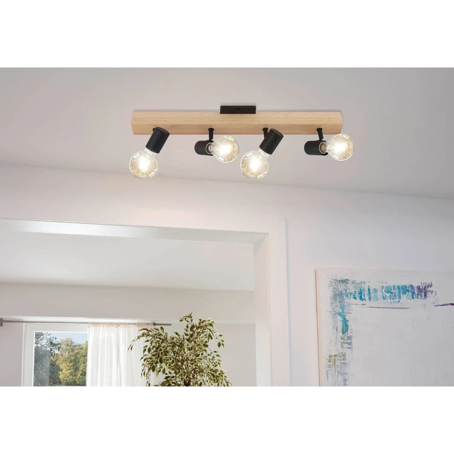 Eglo Spot Townshend 3 / 4 X E27 Braun-Schwarz 5 Eglo Spot Townshend 3 / 4 X E27 Braun-Schwarz – Bild 5