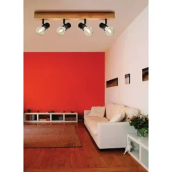 Eglo Spot Townshend 3 / 4 X E27 Braun-Schwarz 11 Eglo Spot Townshend 3 / 4 X E27 Braun-Schwarz -Lampen & Leuchten affär 250081 4