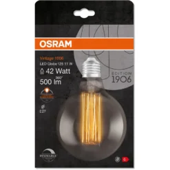 Osram LED-Leuchtmittel E27 Globeform 11 W / Höhe 17,3 Cm / Ø 12,4 Cm -Lampen & Leuchten affär 252023 5