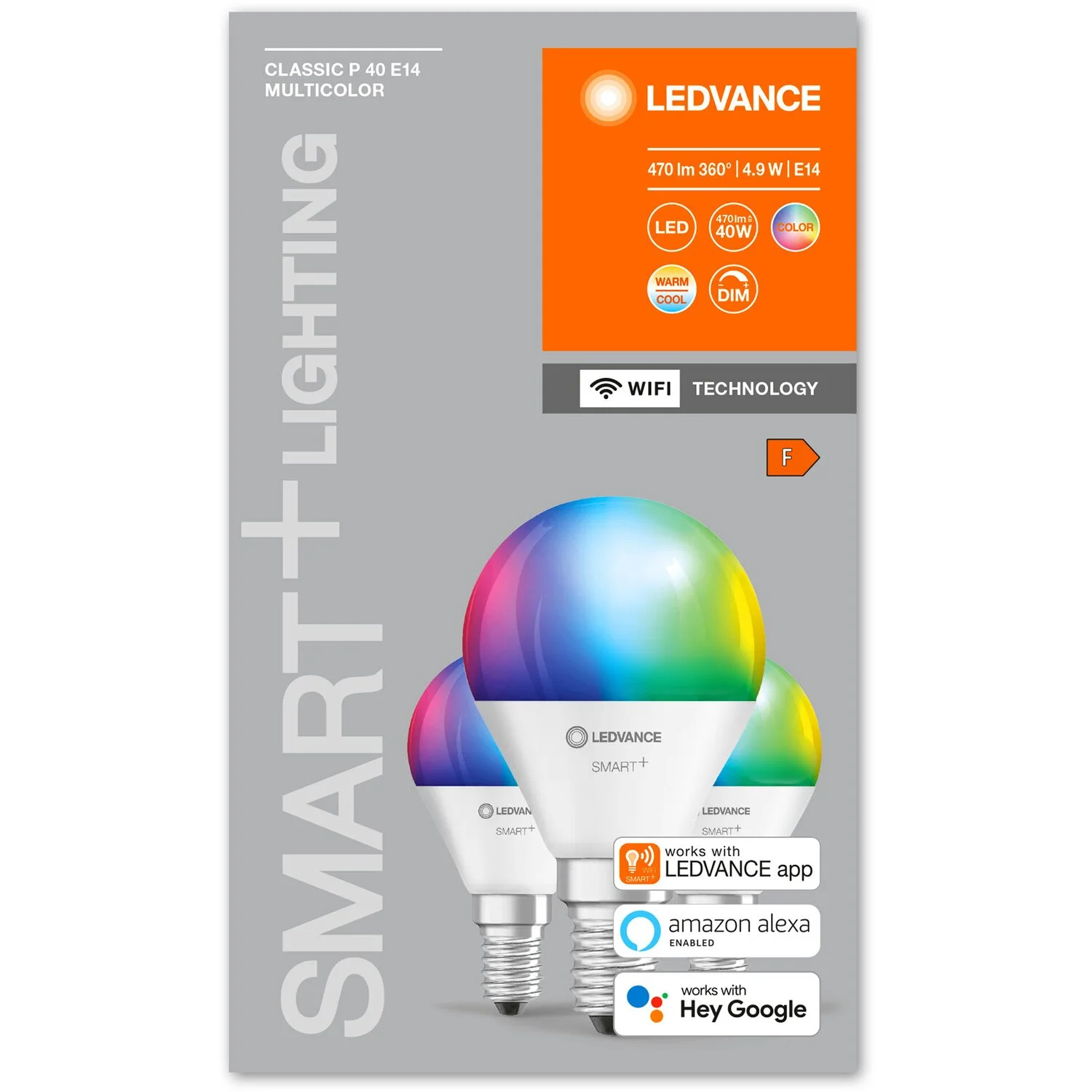 Ledvance Smart+ Wifi LED-Leuchtmittel Tropfenform E14 RGBW 40W 470lm Dimmbar 3er 6 Ledvance Smart+ Wifi LED-Leuchtmittel Tropfenform E14 RGBW 40W 470lm Dimmbar 3er – Bild 6