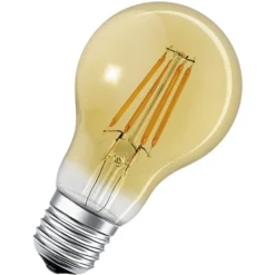 Ledvance Smart+ LED-Leuchtmittel Filament Glühlampenform Gold Ø 6 Cm