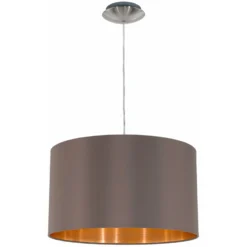 Eglo Pendelleuchte Maserlo E27 Cappuccino 1-flammig