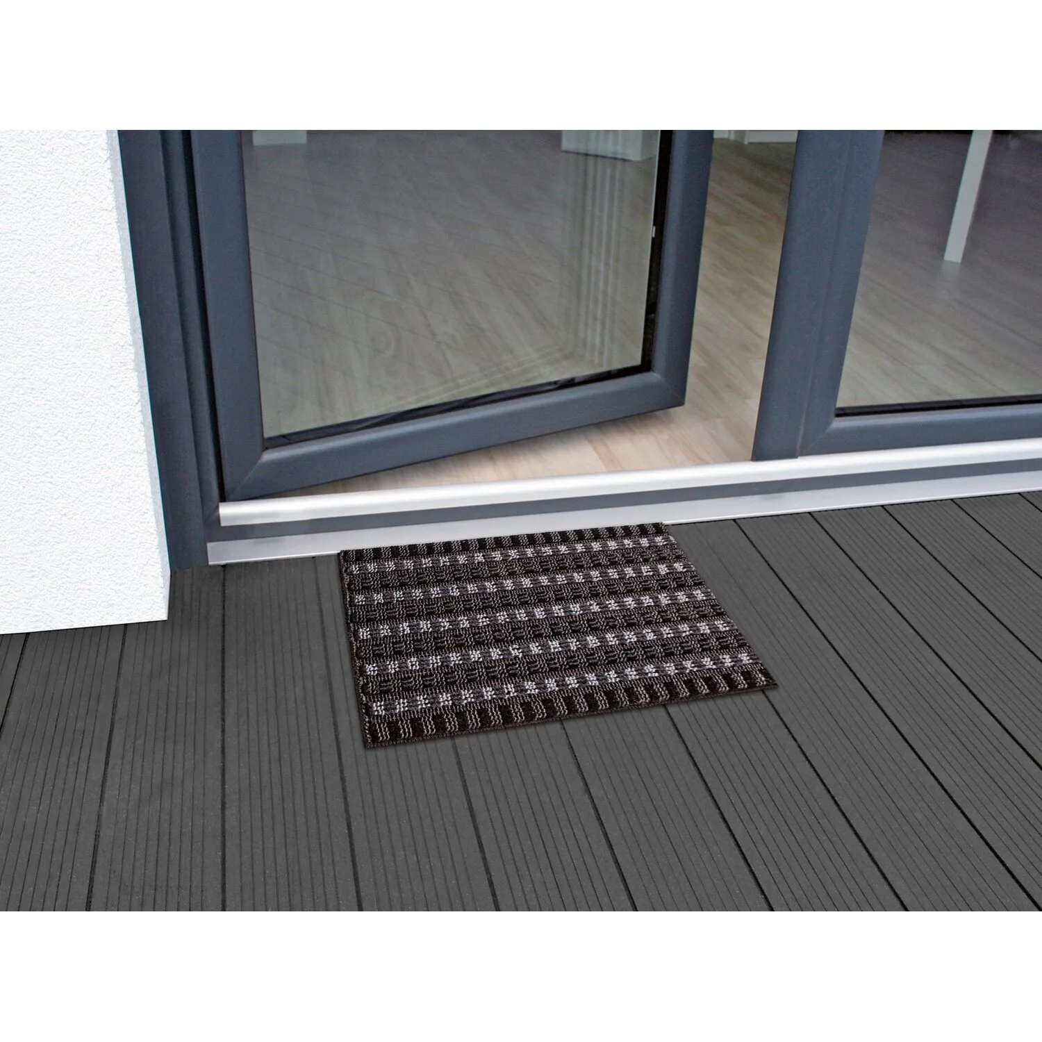 OBI Fussmatte Quadro Schwarz 40 X 60 Cm 4 OBI Fussmatte Quadro Schwarz 40 X 60 Cm – Bild 4