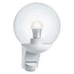 Steinel Aussenwandleuchte L 585 / E27 Weiss Mit Bewegungsmelder