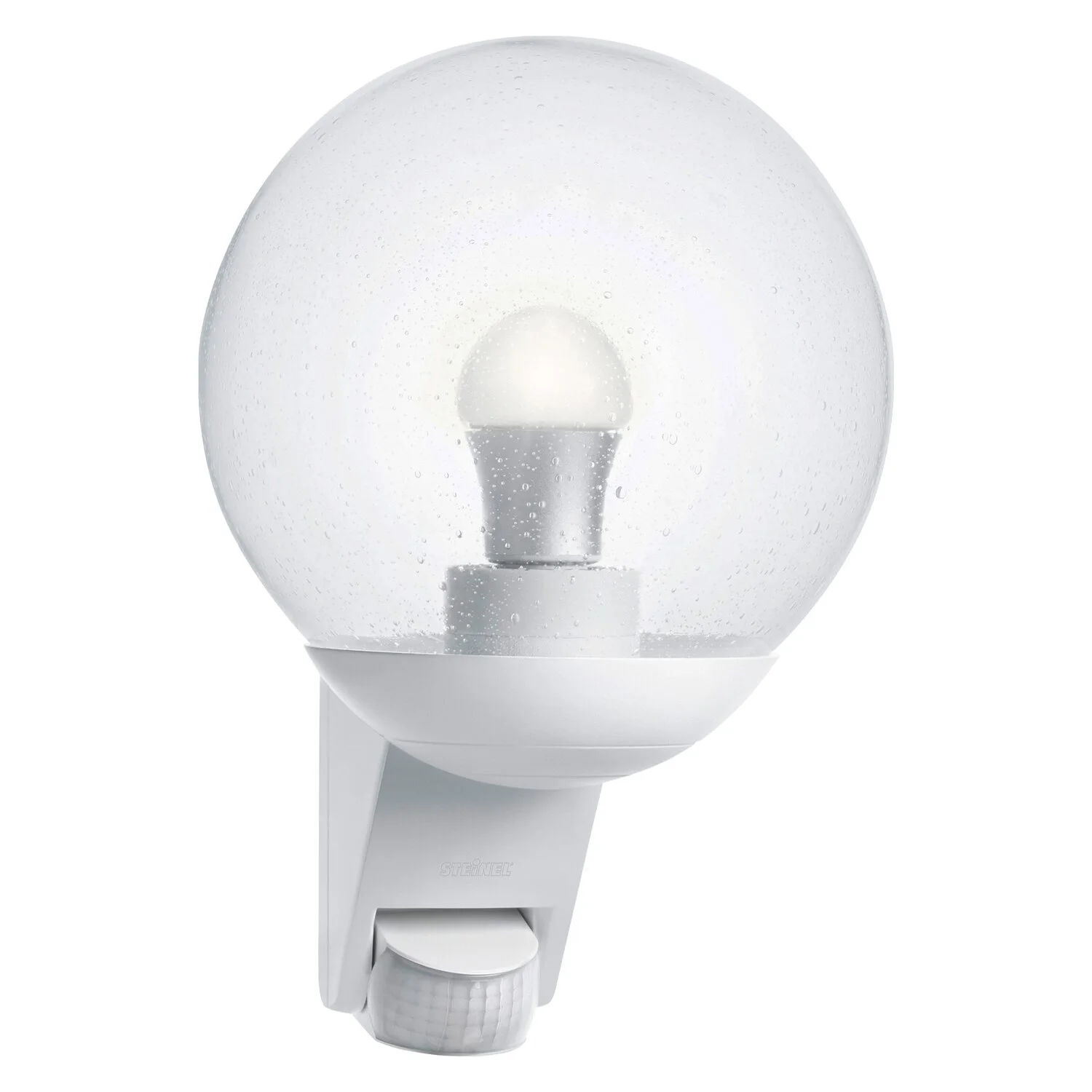Steinel Aussenwandleuchte L 585 / E27 Weiss Mit Bewegungsmelder 1 Steinel Aussenwandleuchte L 585 / E27 Weiss Mit Bewegungsmelder