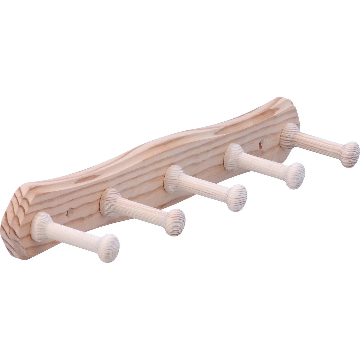 Siro Hakenleiste Holz Kiefer Lochabstand 320 Mm 5 Siro Hakenleiste Holz Kiefer Lochabstand 320 Mm – Bild 5