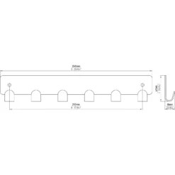 Siro Hakenleiste Metall Vernickelt Matt / Lochabstand 210 Mm 5 Siro Hakenleiste Metall Vernickelt Matt / Lochabstand 210 Mm -Lampen & Leuchten affär 346251 7
