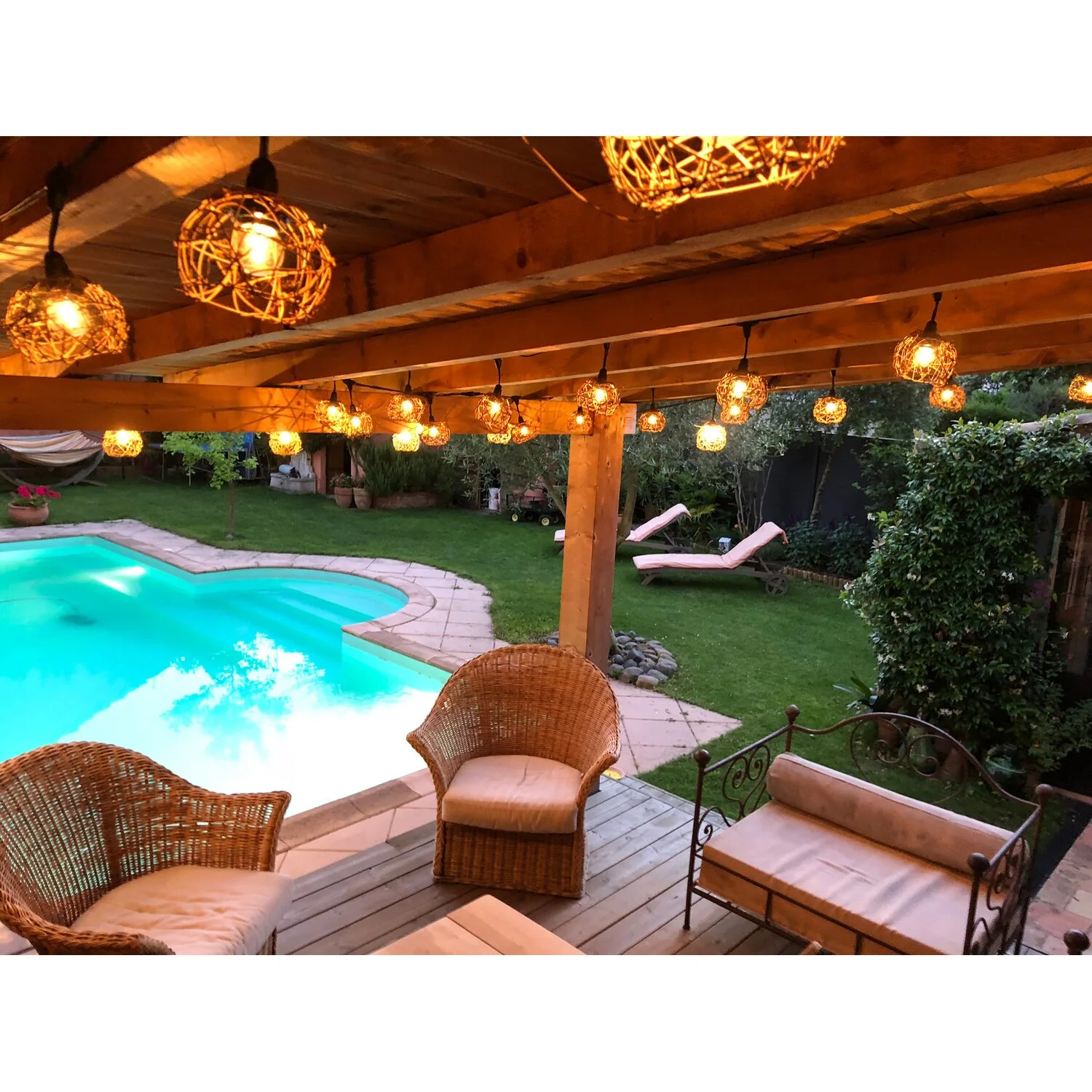 Easy Connect Dekorative Lichterkette Rattanbälle 3 Easy Connect Dekorative Lichterkette Rattanbälle – Bild 3