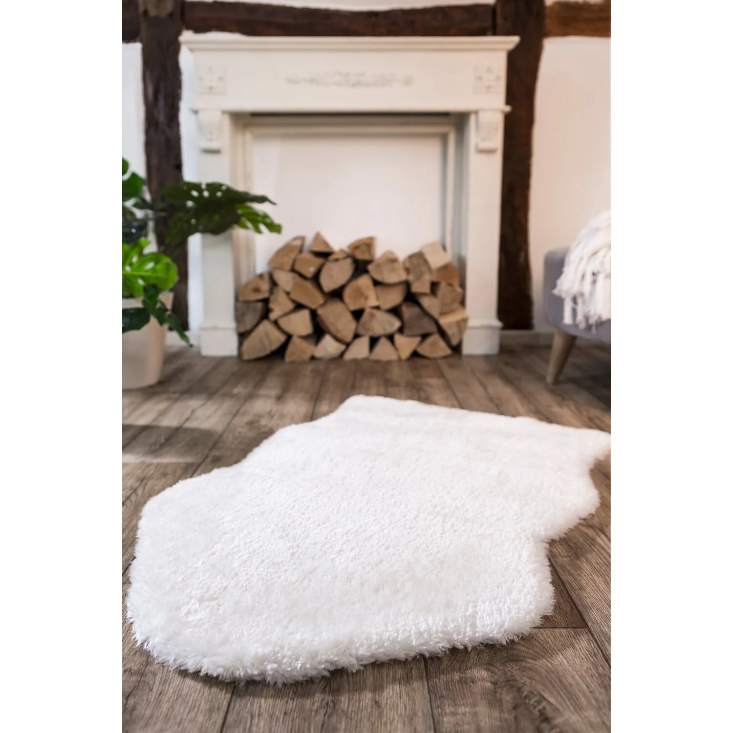 Teppich Lambskin Schaffelloptik Weiss Ca. 55 X 80 Cm 5 Teppich Lambskin Schaffelloptik Weiss Ca. 55 X 80 Cm – Bild 5