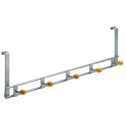 Hettich Türhängegarderobe Holz/Aluminium-Optik 5 Haken