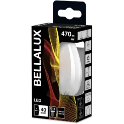 Bellalux LED-Leuchtmittel Kerzenform Filament Matt E14 Warmweiss 40 W / 470 Lm -Lampen & Leuchten affär 389532 3
