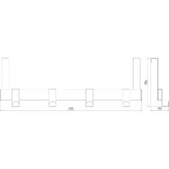 Siro Türgarderobe Metall Vernickelt Matt 13,9 Cm X 40,4 Cm X 5,1 Cm 11 Siro Türgarderobe Metall Vernickelt Matt 13,9 Cm X 40,4 Cm X 5,1 Cm -Lampen & Leuchten affär 423439 6