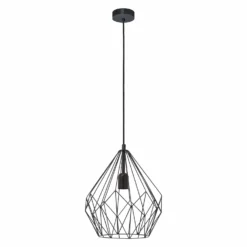 EGLO Pendelleuchte Vintage Schwarz Ø 31 Cm