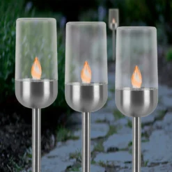 LED-Solarspiess Fackel 3 Stk. -Lampen & Leuchten affär 428145 3