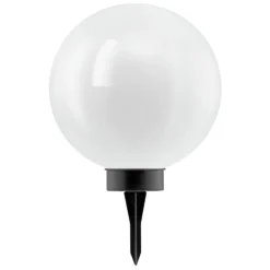 Eglo LED-Solarkugel Mit Erdspiess Weiss Ø 30 Cm