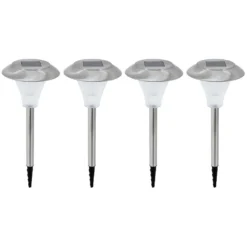 Eglo LED-Solarleuchte Edelstahl 4 Stk.