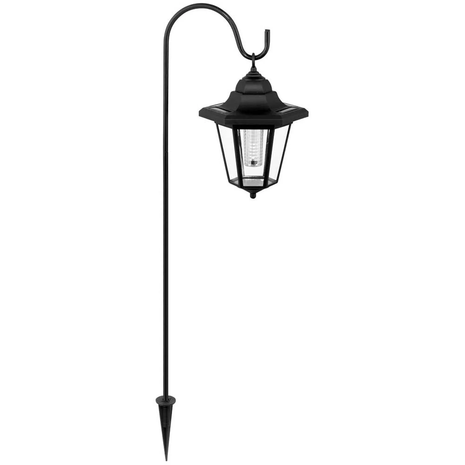 Eglo Solarleuchte LED-Laterne Mit Erdspiess Schwarz 1 Eglo Solarleuchte LED-Laterne Mit Erdspiess Schwarz