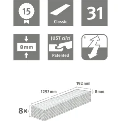 Egger Home Laminatboden Classic EHL148 Inuvik Eiche -Lampen & Leuchten affär 428967 8