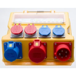 Max Hauri Baustromverteiler IP44 Mit FI Gelb 400 V / 16 A