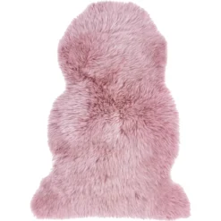 Schaffell Echtfell Altrosa Ca. 60 X 85 Cm