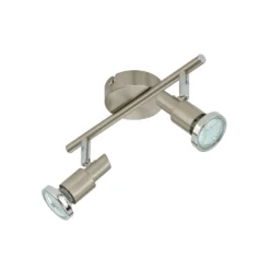 Briloner LED-Deckenleuchte Cool 2-flammig Nickel Matt 3 W