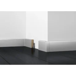 Sockelleiste White & Black Cubica Weissglanz 40 X 18 Mm / Länge 2,4 M -Lampen & Leuchten affär 460658 2