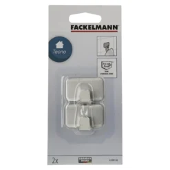Fackelmann Klebehaken Silber 2 Stk. -Lampen & Leuchten affär 470559 3
