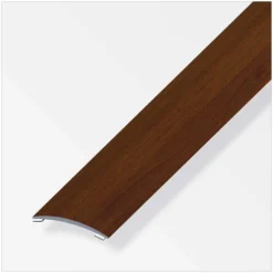 Alfer Übergangs-Profil Selbstklebend Aluminium Nussbaum 0,5 X 4 X 100 Cm