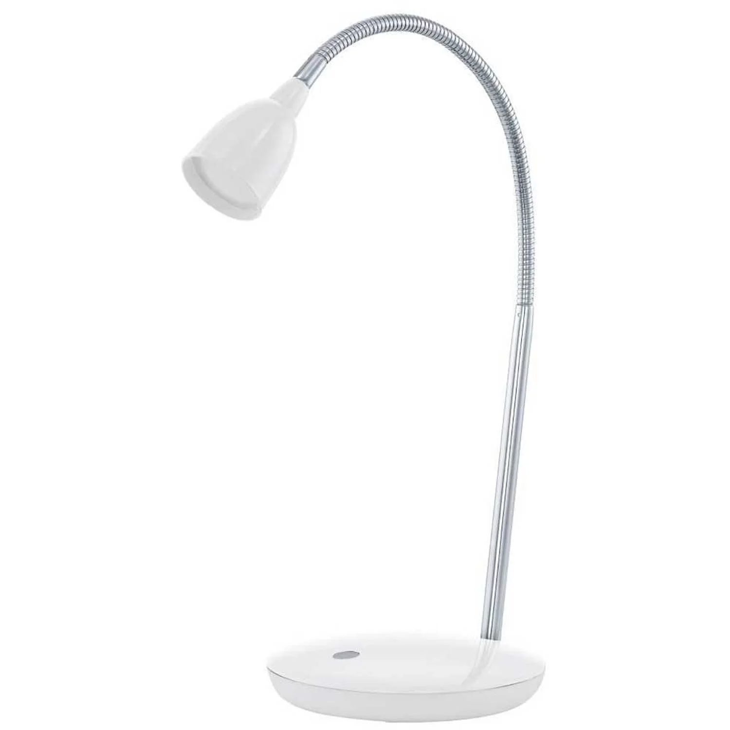 Eglo LED-Tischleuchte Durengo Weiss-Chrom 1 Eglo LED-Tischleuchte Durengo Weiss-Chrom