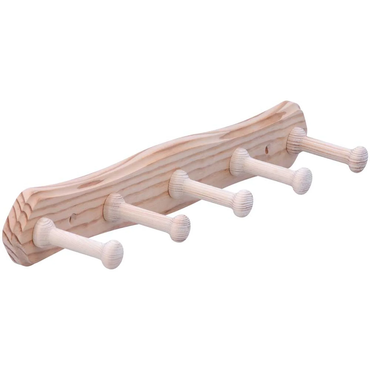 Siro Hakenleiste Holz Kiefer Lochabstand 320 Mm 4 Siro Hakenleiste Holz Kiefer Lochabstand 320 Mm – Bild 4