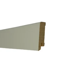 Praktikus Sockelleiste Cubica Weiss (furniert) 60 Mm