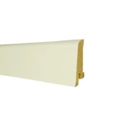 Praktikus Sockelleiste Modern Weiss (furniert) 60 Mm