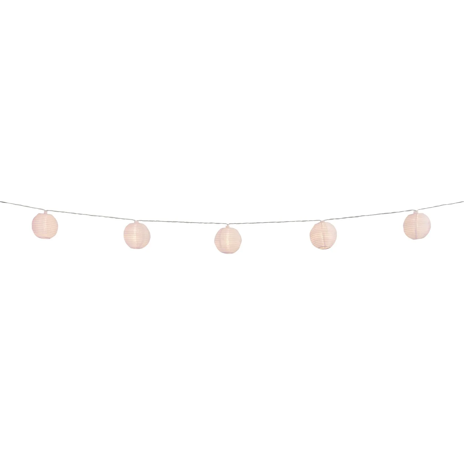 Solar-Lichterkette Fombio Mit 10 Lampions Weiss Länge 5 M / 0,06 W 2 Solar-Lichterkette Fombio Mit 10 Lampions Weiss Länge 5 M / 0,06 W – Bild 2