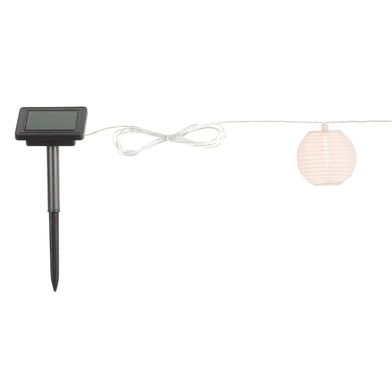 Solar-Lichterkette Fombio Mit 10 Lampions Weiss Länge 5 M / 0,06 W 3 Solar-Lichterkette Fombio Mit 10 Lampions Weiss Länge 5 M / 0,06 W – Bild 3