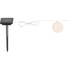 Solar-Lichterkette Fombio Mit 10 Lampions Weiss Länge 5 M / 0,06 W 8 Solar-Lichterkette Fombio Mit 10 Lampions Weiss Länge 5 M / 0,06 W -Lampen & Leuchten affär 488071 3